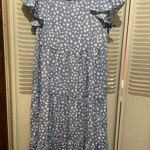 Casual Boho Polka Dots Dress